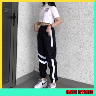 Quần thể thao nữ kiểu jogger phối màu phong cách Trendsport