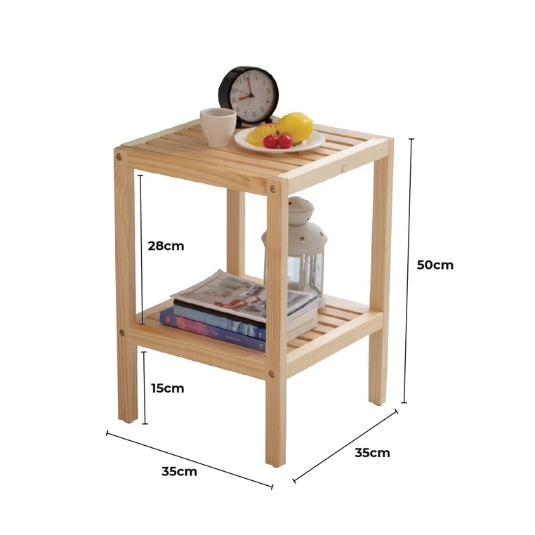 Kệ gỗ trang trí đa năng màu đen phối gỗ MW FURNITURE - Nội thất trang trí