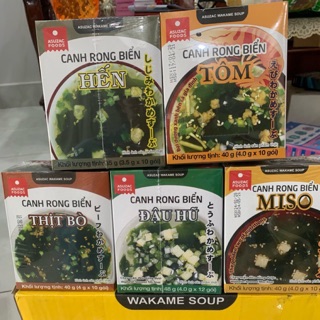 rong biển sấy 😍FREESHIP 😍 set 5 hộp 50 gói đủ vị