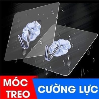 Móc Dán Tường Treo Đồ Trong Suốt - Móc Cường Lực Siêu Bền Dính