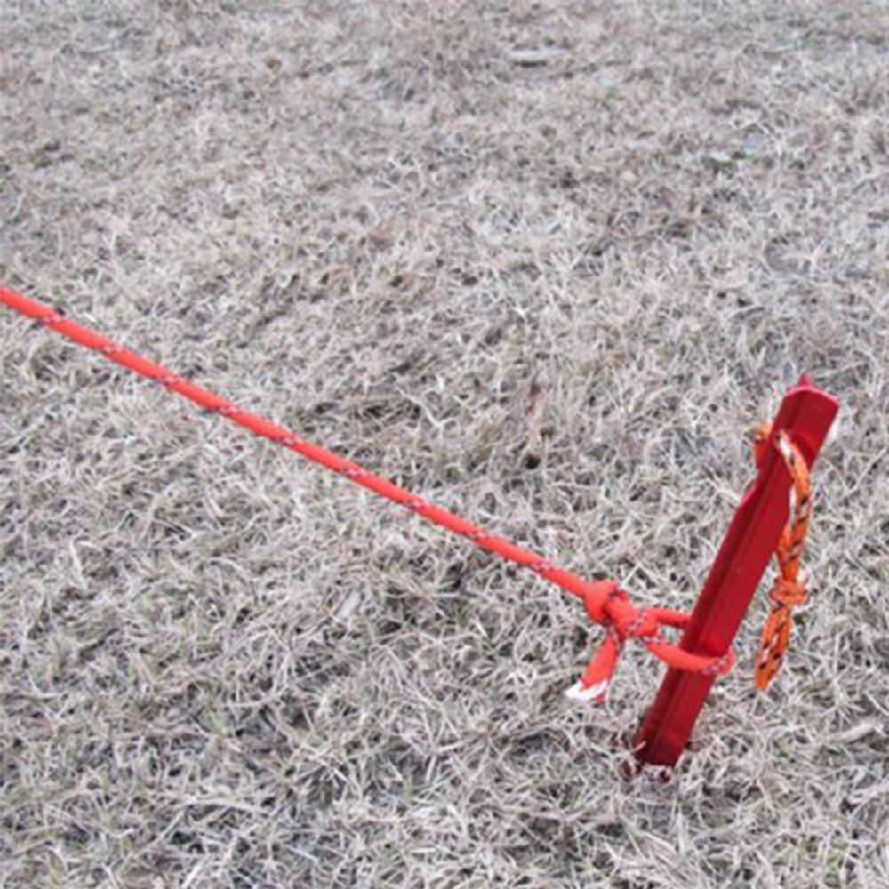 Bộ 5/10 Cọc Căng Lều Hình Tam Giác 18cm Bằng Hợp Kim Nhôm Siêu Nhẹ Màu Đỏ Mang Đi Cắm Trại Leo Núi