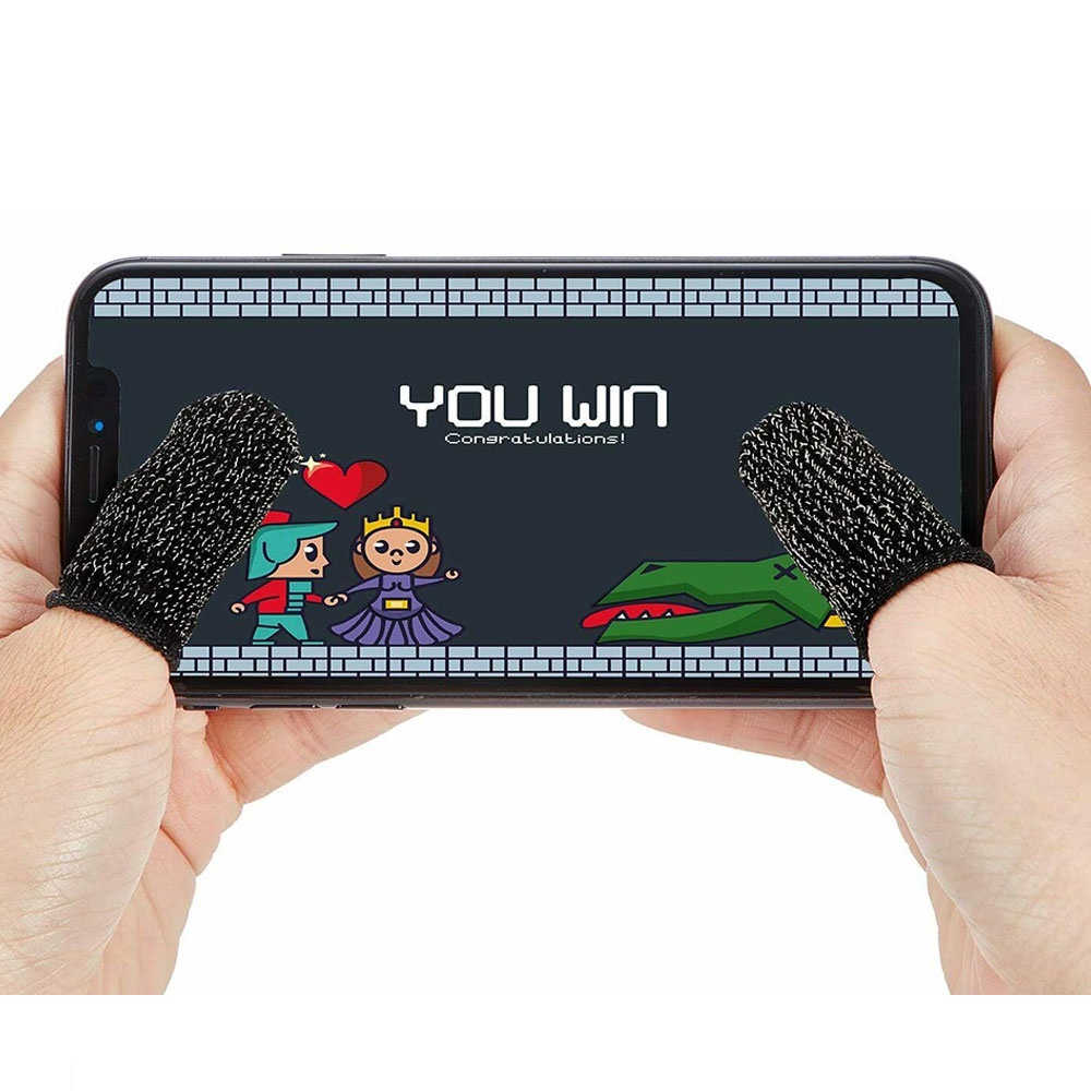 Set 60 găng bọc ngón tay chơi game PUBG trên điện thoại màn hình cảm ứng chống mồ hôi chuyên dụng