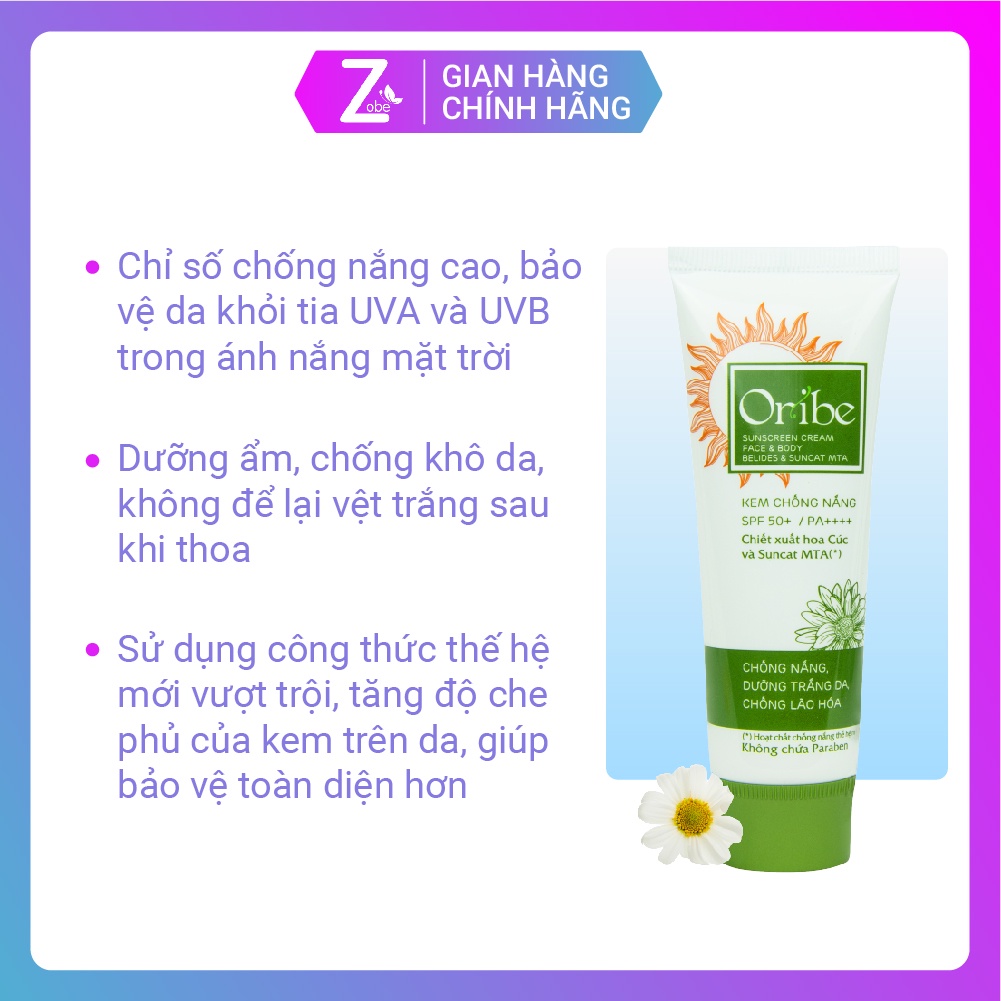 Combo 4 Bước Chăm Sóc Da Toàn Diện, Chống Nắng Hiệu Quả Oribe