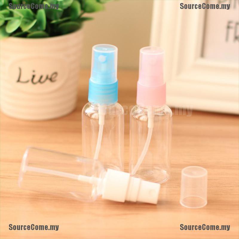 (hàng Có Sẵn) Set 5 Chai Nhựa Rỗng Trong Suốt Đựng Nước Hoa 30ml