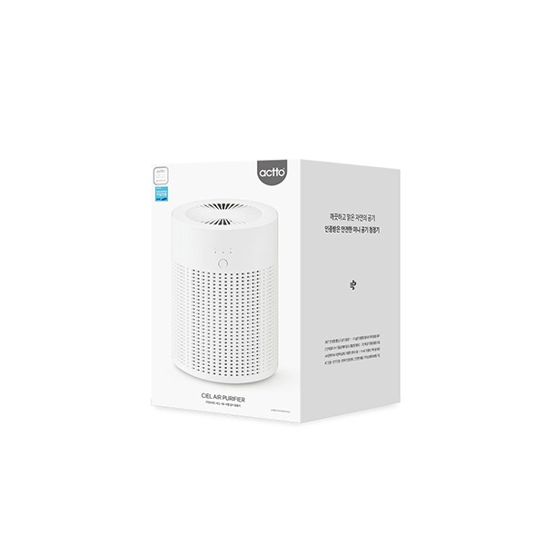 Máy lọc không khí gia đình văn phòng 360, tiêu chuẩn kép HEPA cấp H13 - Ciel Air Purifier Actto ACL-06 | BigBuy360 - bigbuy360.vn