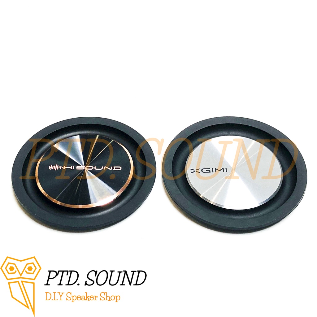 Màng cộng hưởng bass Hi Sound 3.1 inch mặt nhôm đồng tâm. DIY loa siêu bass, siêu trầm từ PTD Sound