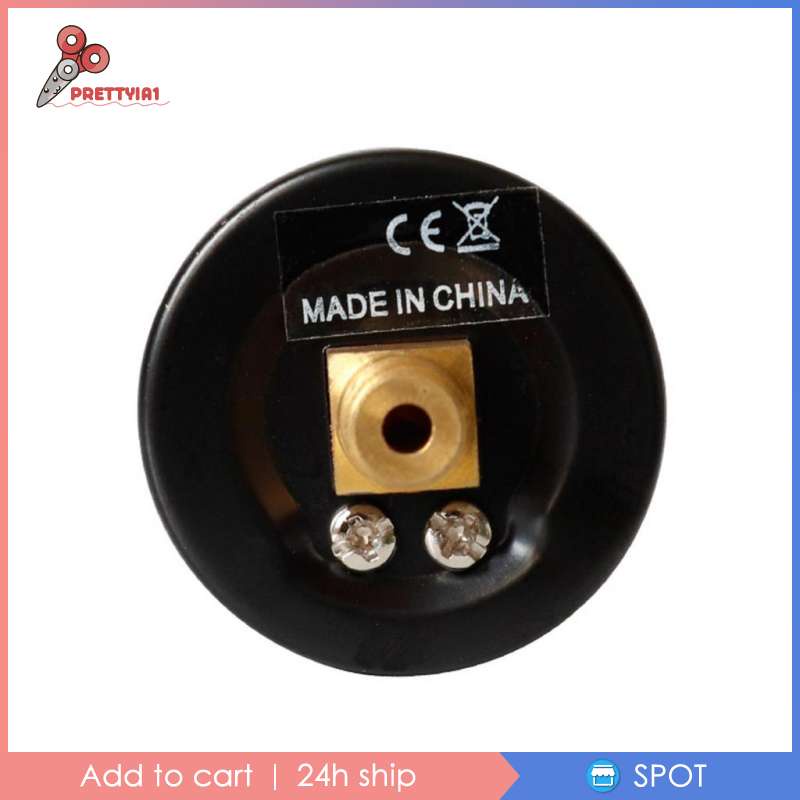 Đồng Hồ Đo Áp Suất Thủy Lực Bằng Kim Loại Prettyia1 (0-30 PSI 0-2) Cho Không Khí / Dầu / Nước