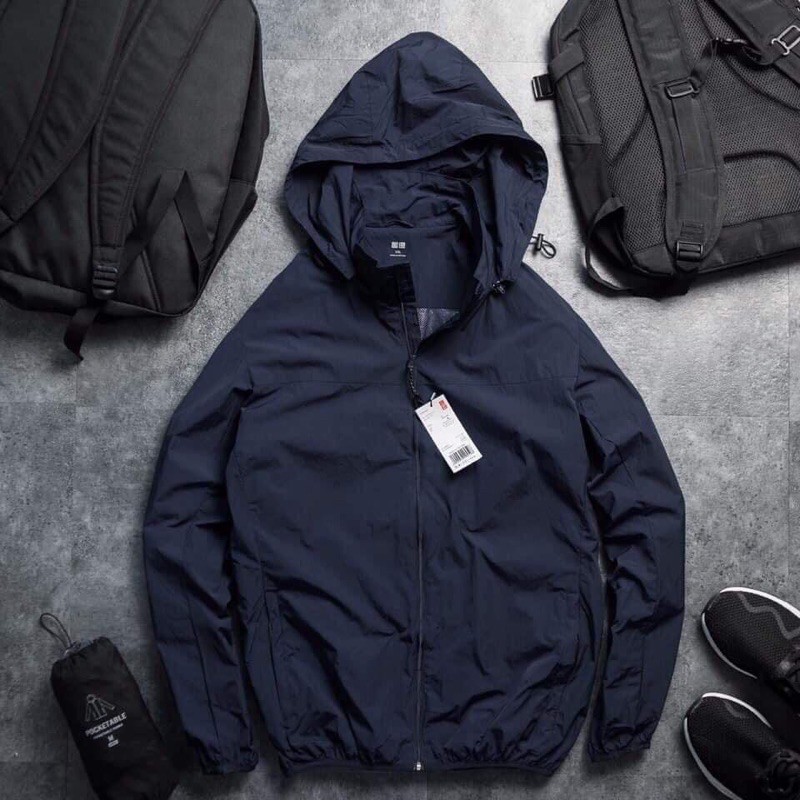 ÁO GIÓ NAM U.N.I 2 LỚP SIÊU CHỐNG NƯỚC ( đủ sz từ 50-75kg)