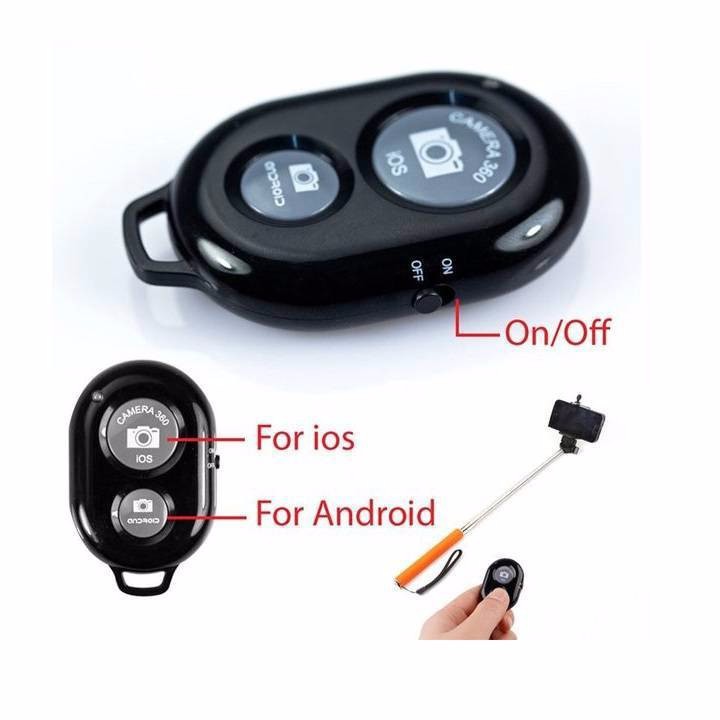 Remote bluetooth chụp hình từ xa kèm pin TOP CITY