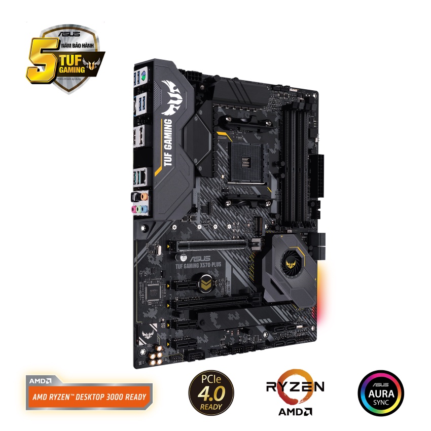 Mainboard ASUS TUF GAMING X570-PLUS (AMD X570, Socket AM4, ATX, 4 khe RAM DDR4)