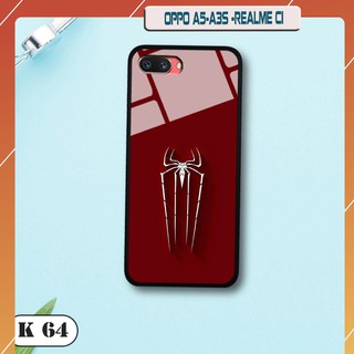 Ốp lưng kính 3D cho Oppo A5 -A3S -Realme C1