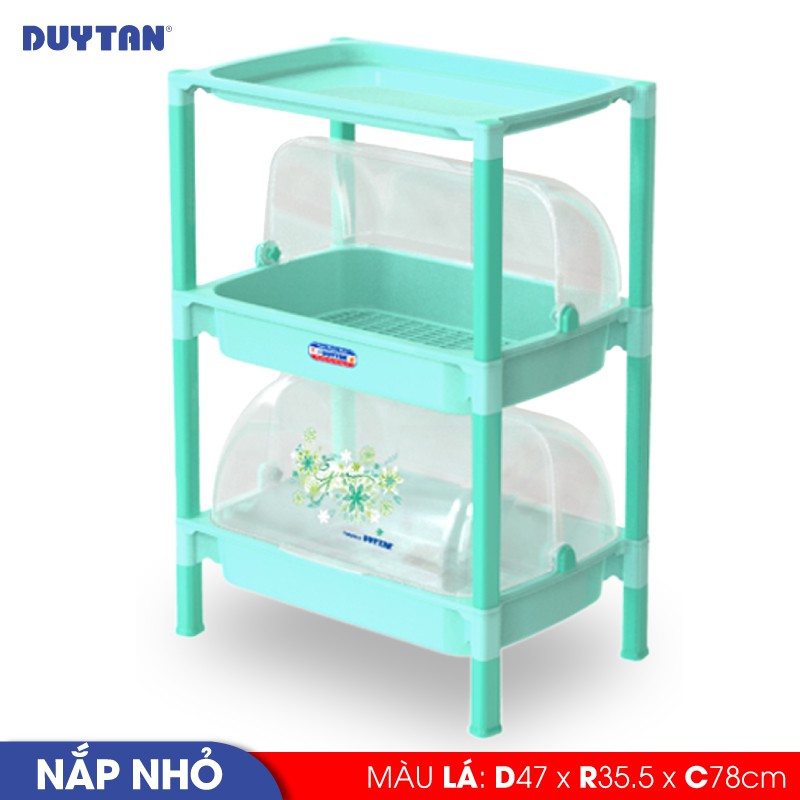 Kệ nắp nhựa Duy Tân size nhỏ loại 2 ngăn - No.04090