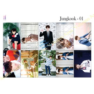 [BTS] Set Sticker JUNGKOOK - 9 mẫu (có nhiều mẫu hình dán Kpop)