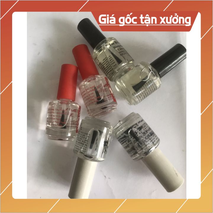 SƠN BÓNG MAU KHÔ - TOPCOAT  15ML NẮP ĐỎ -ĐEN- VÀ BẠC -GIPS CHO LỚP SƠN MÀU BÓNG VÀ SÁNG MÀU HƠN( HÀNG CÔNG TY)