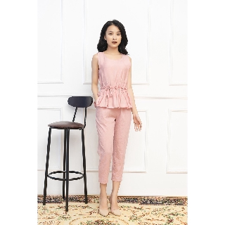 Áo đũi lụa sát nách Vicci cao cấp màu Hồng phấn
