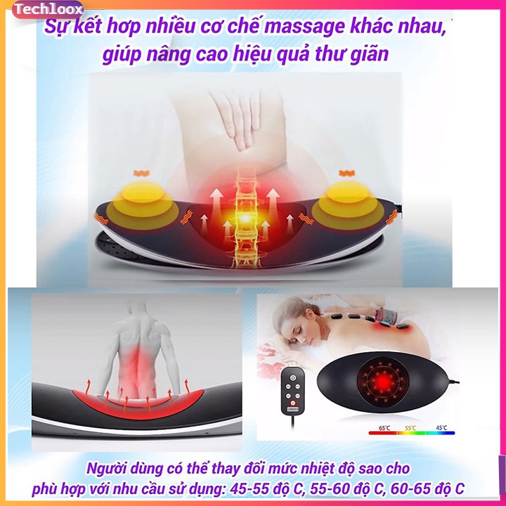 [Hàng mới 2021] Máy massage Lưng giảm đau mỏi, thư giãn tốt nhất hiện nay - Alphay JKAH-2