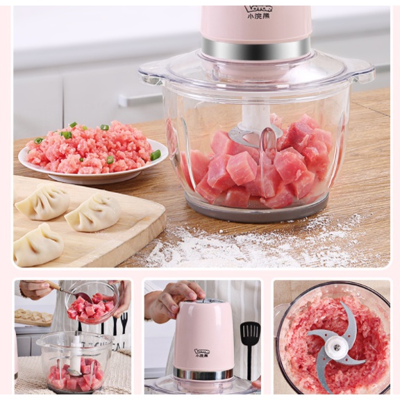 Máy xay thịt Lotor loại 2 lít và 1.2 lít, sử dụng để xay thịt, rau, củ, quả, thực phẩm cho bé