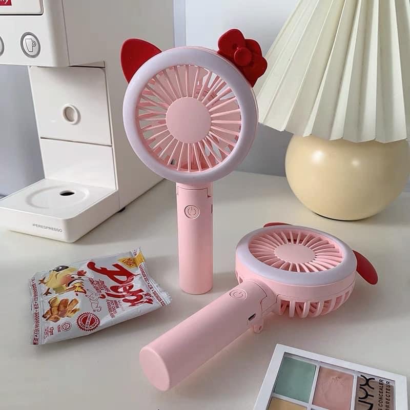 QUẠT MINI CẦM TAY TICH HỢP ĐÈN LED | BigBuy360 - bigbuy360.vn