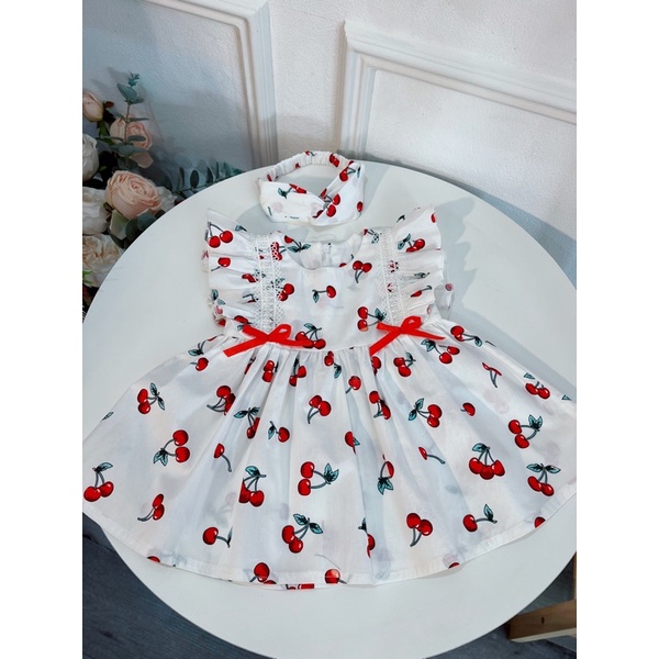Váy bé gái quả cherry  quả chery🍒🍒🍒