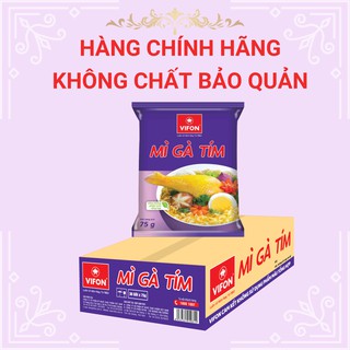 Thùng 30 Gói Mì Gà Tím VIFON 75g/Gói