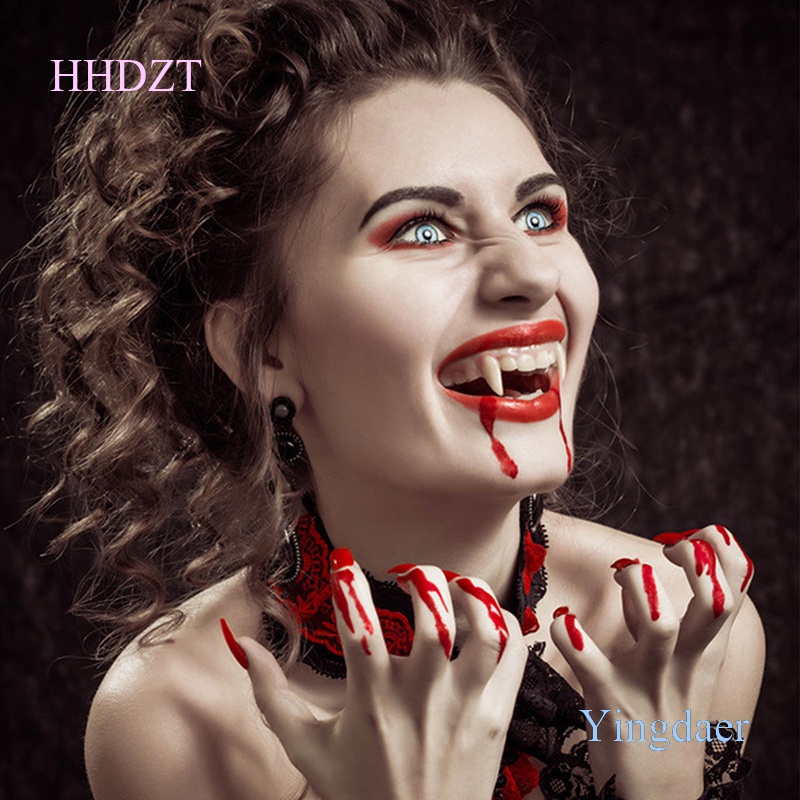 1 Cặp Răng Nanh Giả Hóa Trang Ma Cà Rồng Cho Lễ Halloween