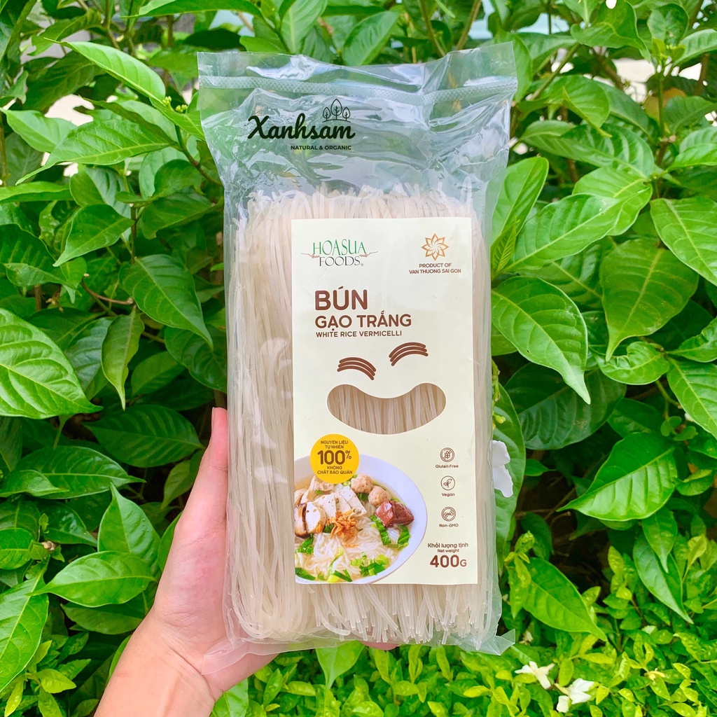 Bún GẠO LỨT, GẠO TRẮNG, RAU CHÙM NGÂY Hoa Sữa Food - XanhSam Organic