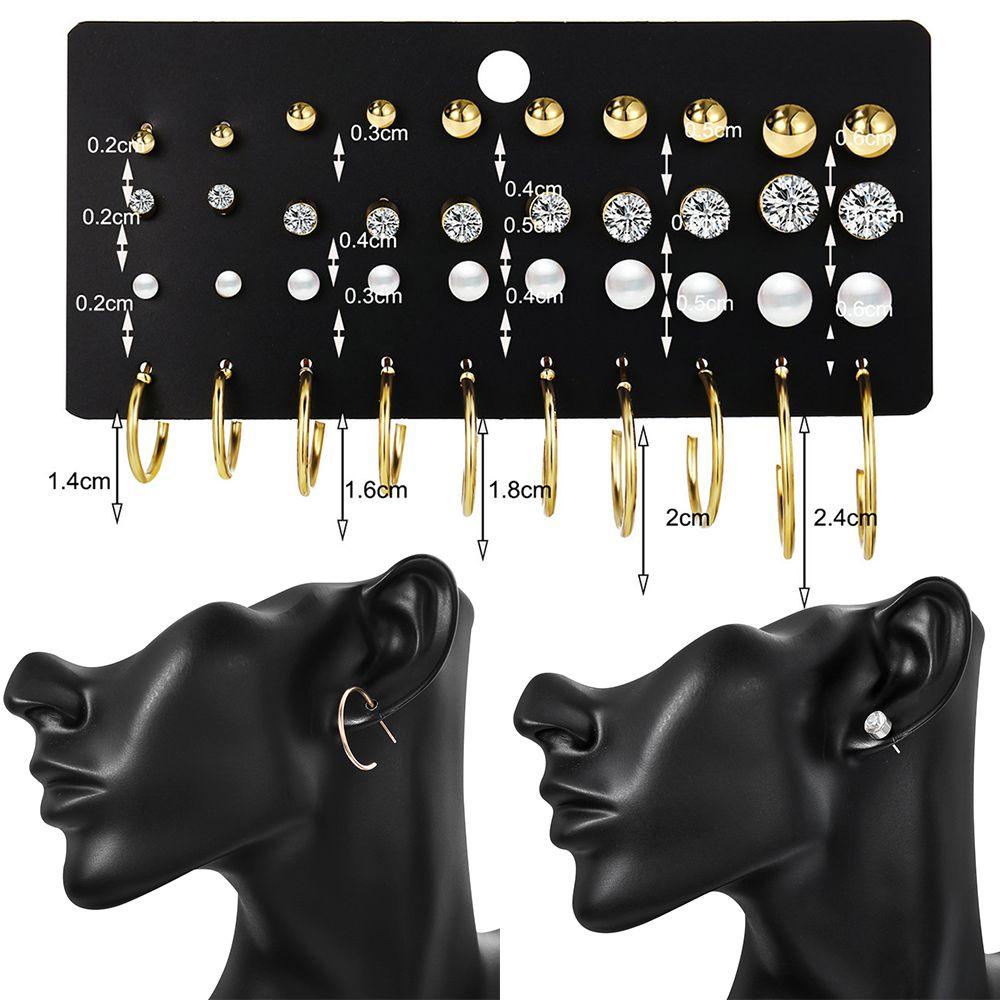 Bộ Khuyên Tai Vòng Thiết Kế Mới Cho Nữ