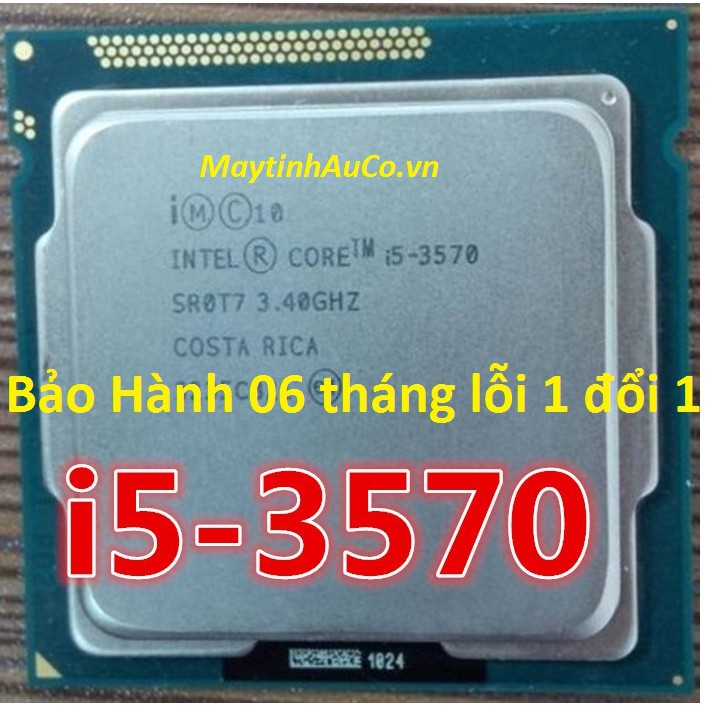 CPU Intel Core i5 3570 (Up to 3.8Ghz/ 6Mb cache)Bảo hành 01 Tchơi tất cả các loại game