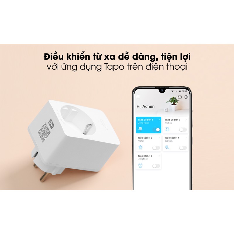 Ổ Cắm Điện Wifi Thông Minh Tp-link Tapo P100 - Điều Khiển Hệ Thống Điện Từ Xa Qua Điện Thoại - Hàng Chính Hãng