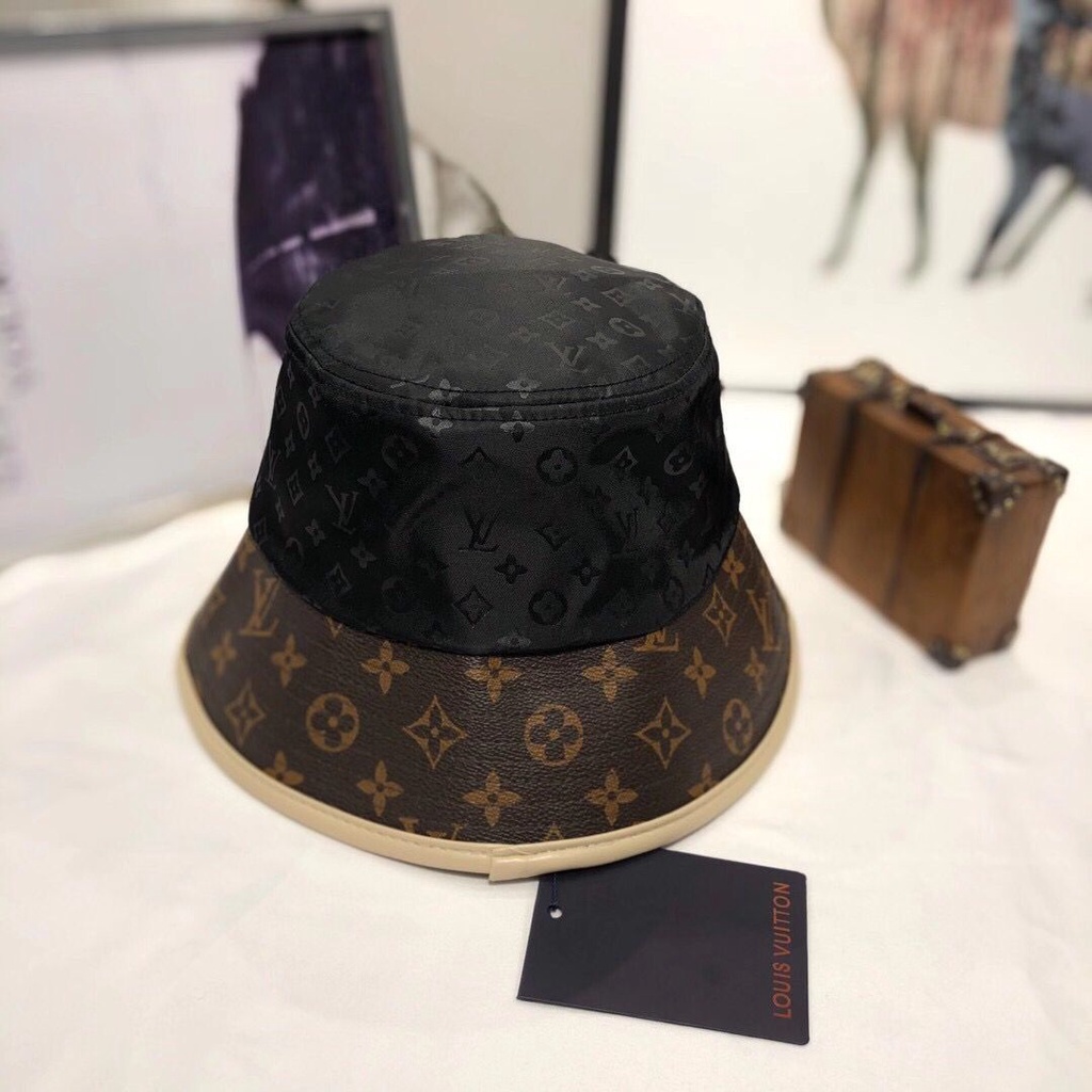 Mũ Bucket Chống Nắng In Chữ Lv Đơn Giản Thời Trang Dành Cho Nam Và Nữ