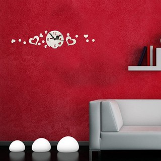 Đồng hồ dán tường nghệ thuật DIY - Tim Ngẫu Nhiên