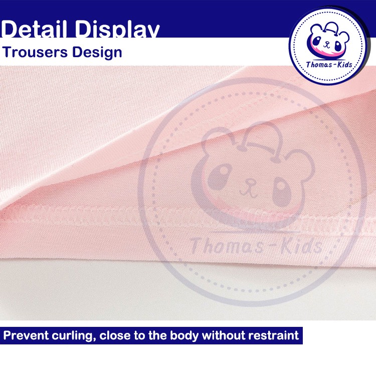 Bộ 5 Quần Lót Boxer Cotton Màu Trơn Thời Trang Cho Bé Gái Từ 3-12 Tuổi