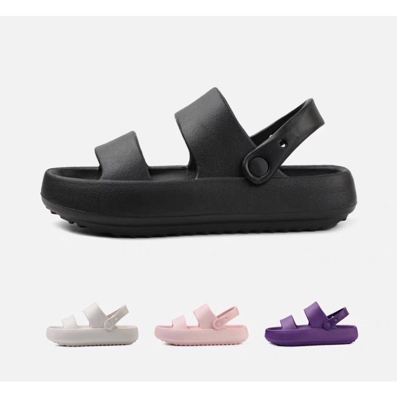 Dép EVA quai hậu đế cao chống trượt basic hợp đi biển và đi trong nhà, T121