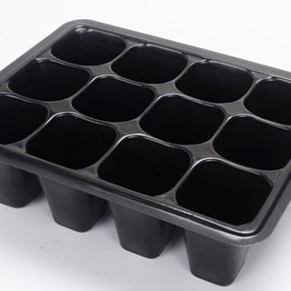 Phân phối Khay chuyên dùng ươm hạt giống, cây giống 12 lỗ có nắp đậy giữ ẩm và lỗ thoát nước tiện dụng tem cty chuẩn