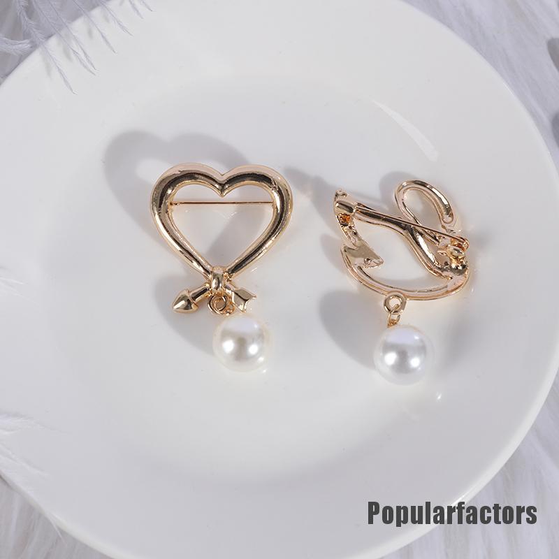 Ghim cài áo đính ngọc trai nhân tạo thời trang tùy chọn kiểu dáng