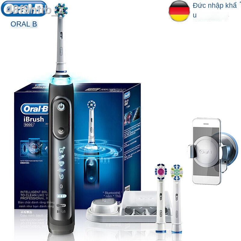 ▥✘Bàn chải đánh răng điện Braun OralB / Oral B nhập khẩu Đức iBrush9000 dành cho người lớn 3D Blueto