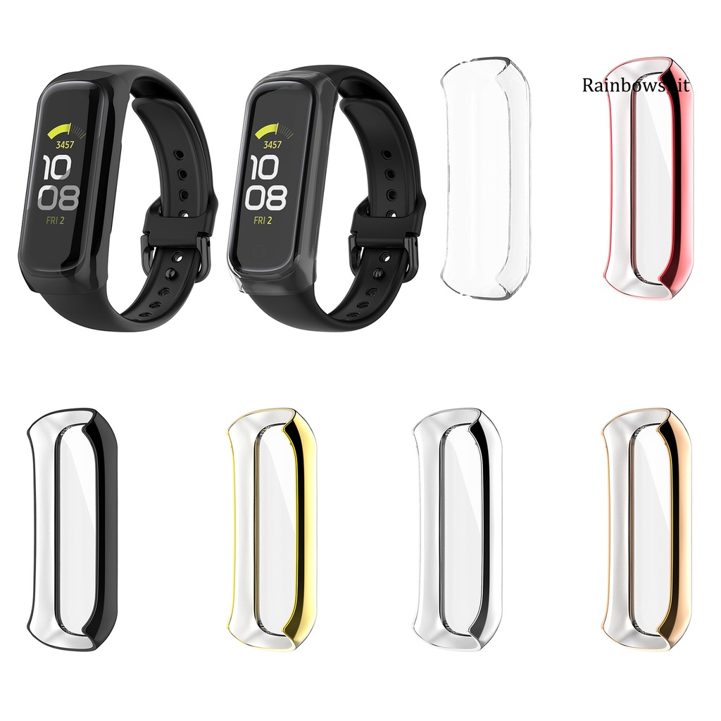 Ốp Bảo Vệ Mặt Đồng Hồ Thông Minh Bằng Pc Mạ Điện Chống Sốc Cho Samsung Galaxy Fit2 Sm-R220