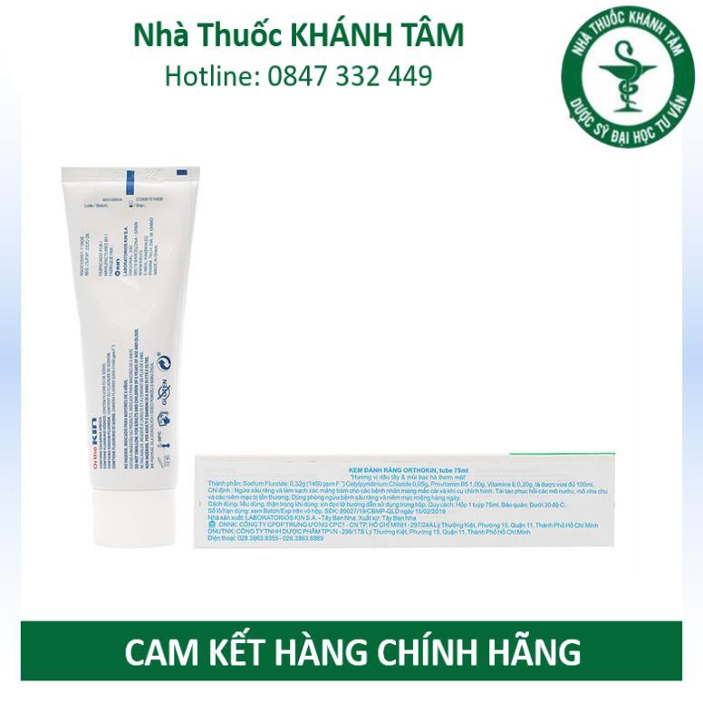 ! Ortho Kin 75ml - Kem đánh răng cho răng niếng, chỉnh nha [orthokin, ortokin] ! !