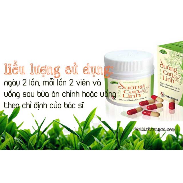 ✅  Dưỡng Can Linh - Viên uống bổ gan giải độc thanh nhiệt , giảm mụn nhọt, mụn cám