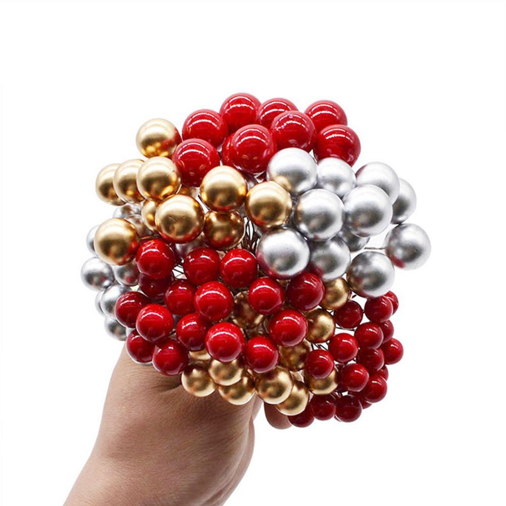 Set 100 Bông Hoa Nhân Tạo Mini Bằng Nhựa Dùng Để Trang Trí Giáng Sinh