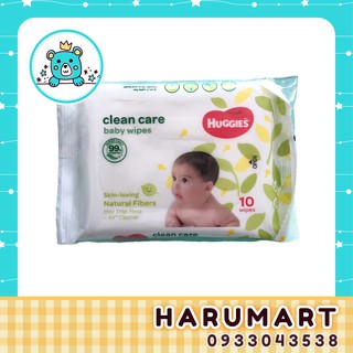 Khăn ướt Huggies không mùi 10 tờ/gói