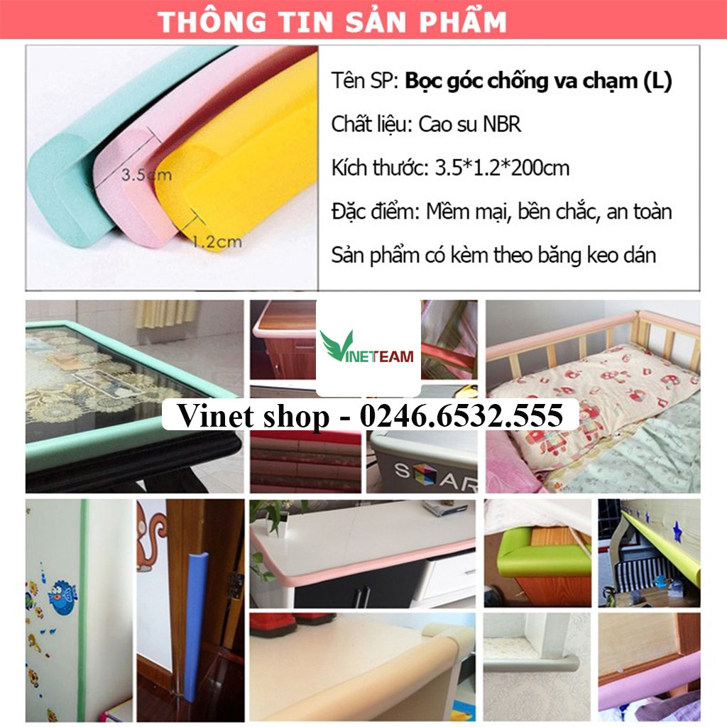 Cuộn Xốp Bọc Cạnh Bàn Hình Chữ L/ U/ W Dài 2M An Toàn Cho Bé - Dây Cao Su Nẹp Bịt Góc Bàn, Ghế, Tường, Tủ, Giường,...