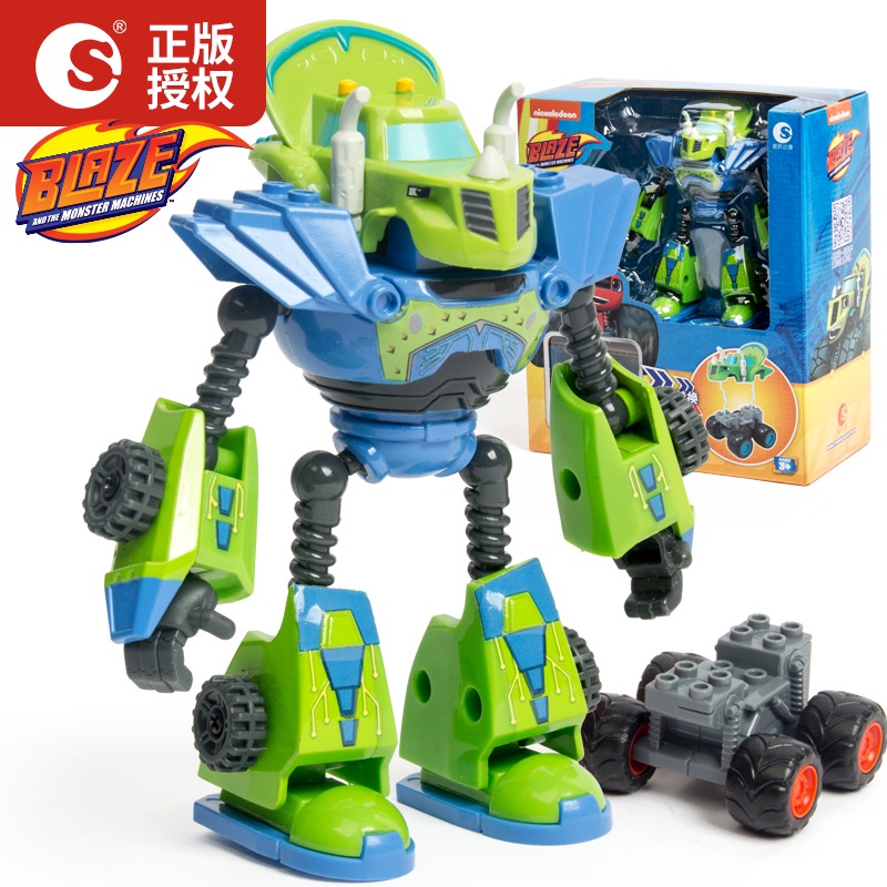 Blaze and the Monster Machine Toys Mô Hình Đồ Chơi Xe Tải Quái Vật Biến Hình Bằng Hợp Kim Có Thể Biến Đổi Cho Bé 4WD