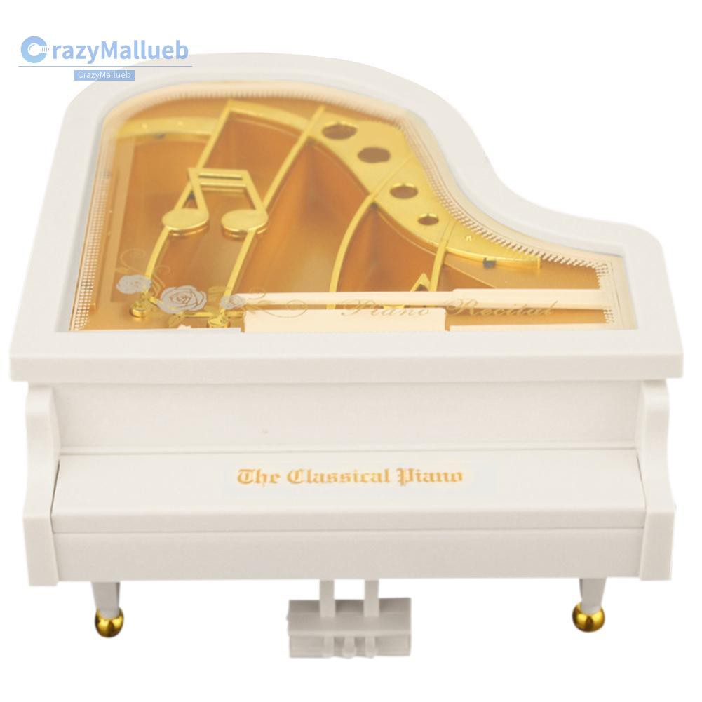 Hộp Nhạc Hình Đàn Piano Mini Bằng Kim Loại