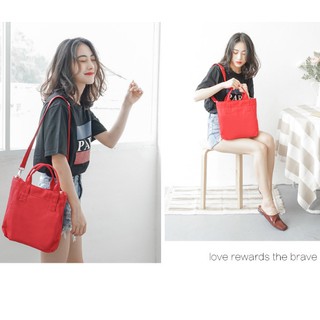 Túi đeo chéo vải canvas phong cách hàn quốc