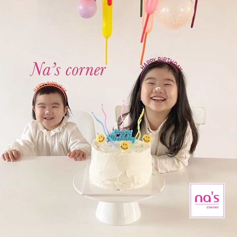 Băng đô cài tóc bờm nhựa Happy Birthday chúc mừng sinh nhật xinh xắn dễ thương