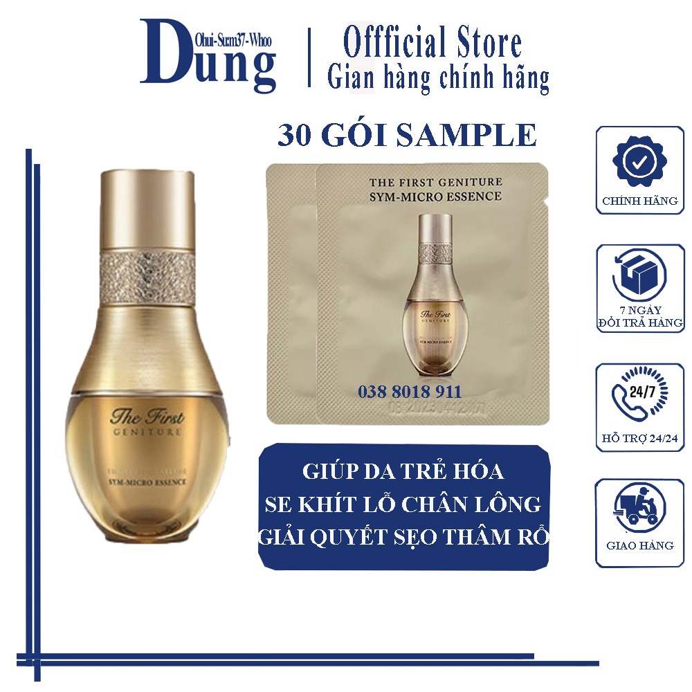 Combo 30 Gói Tinh Chất Siêu Vi Tái Sinh Da Ohui The First Geniture Sym – Micro Essence 1mlx30