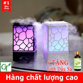 Máy Phun Tinh Dầu 💖𝙁𝙍𝙀𝙀𝙎𝙃𝙄𝙋💖 Máy Khuếch Tán Tinh Dầu Phun Sương Chữ Nhật + Tặng Kèm Tinh Dầu Sả