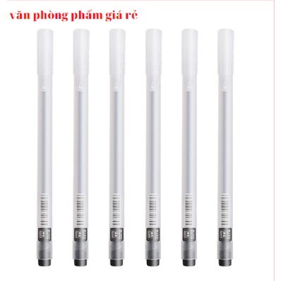 Bút bi nước văn phòng mực gel 0.38mm mực đều nét chữ đẹp đủ màu xanh đen đỏ