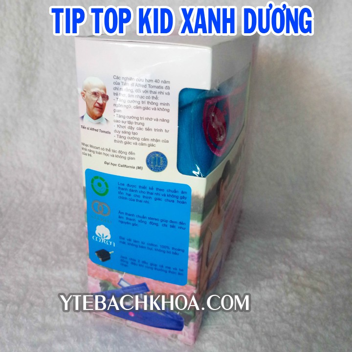 TAI NGHE THAI NHI TIPTOP KID MUSIC MÀU XANH DƯƠNG